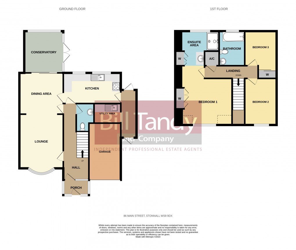 Floorplan for Main Street, Stonnall, West Midlands