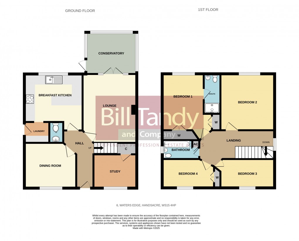 Floorplan for Handsacre, Rugeley, Staffordshire