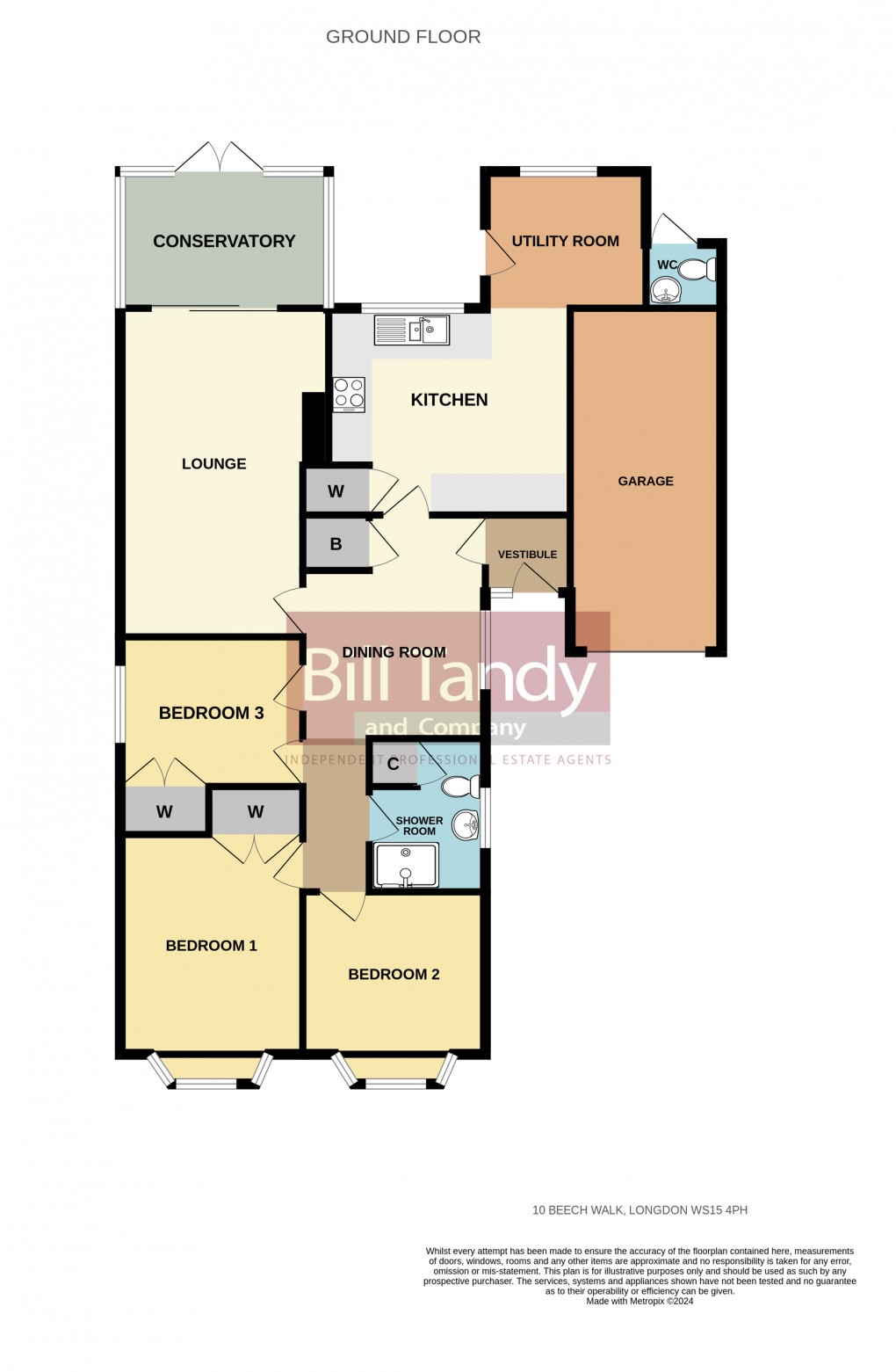 Floorplan for Longdon, Rugeley, Staffordshire