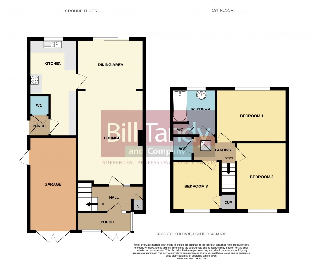 Floorplan for Lichfield, Staffordshire