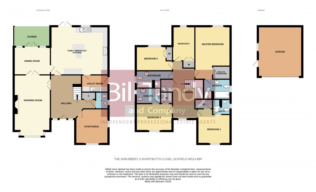 Floorplan for Shortbutts Close, Lichfield, Staffordshire