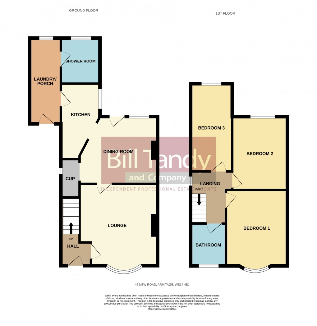 Floorplan for Armitage, Rugeley, Staffordshire