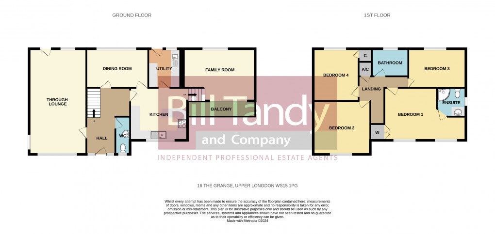 Floorplan for Upper Longdon, Rugeley, Staffordshire