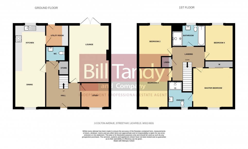 Floorplan for Streethay, Lichfield, Staffordshire