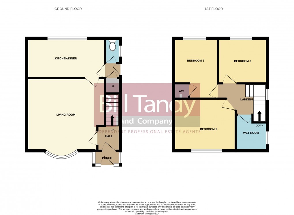 Floorplan for The Crescent, Burntwood, Staffordshire