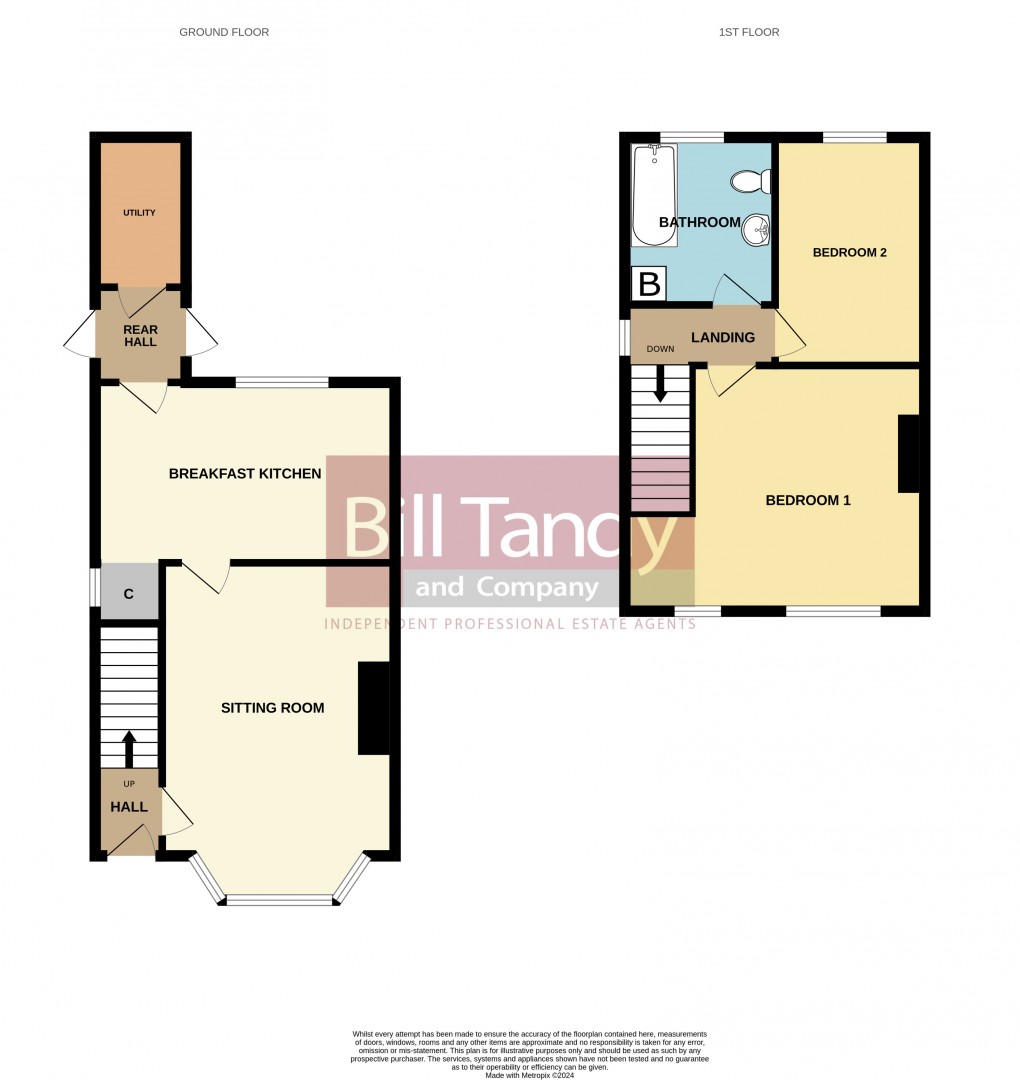 Floorplan for Hammerwich, Burntwood, Staffordshire