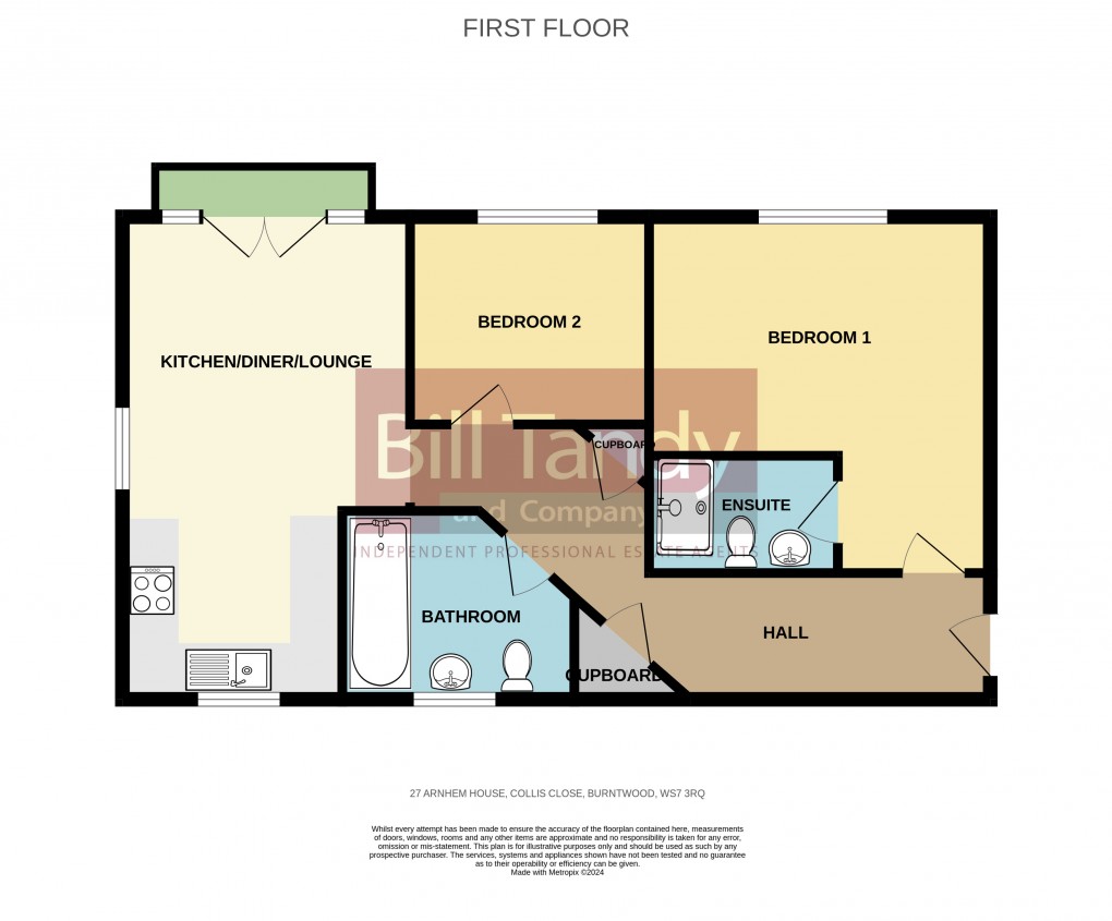 Floorplan for Collis Close, Burntwood, Staffordshire