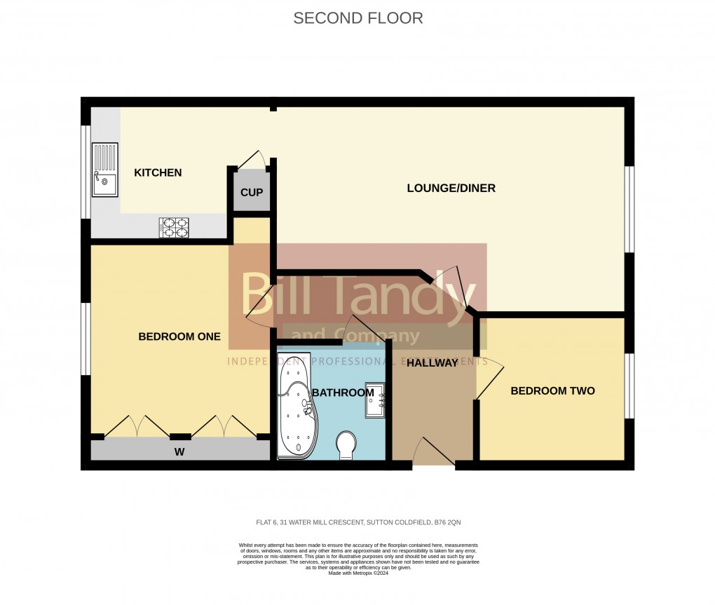 Floorplan for Water Mill Crescent, Sutton Coldfield, West Midlands