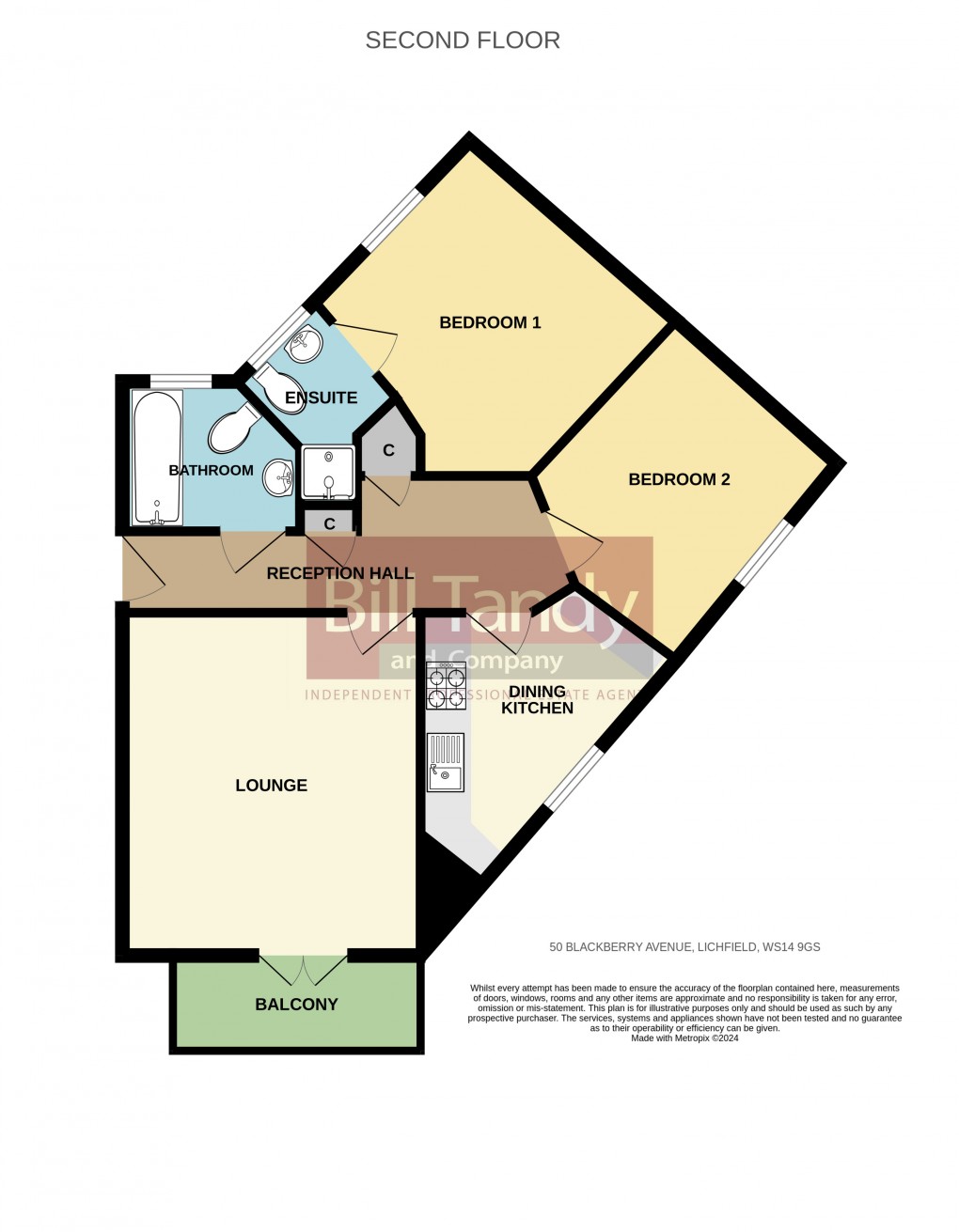 Floorplan for Blackberry Avenue, Lichfield, Staffordshire