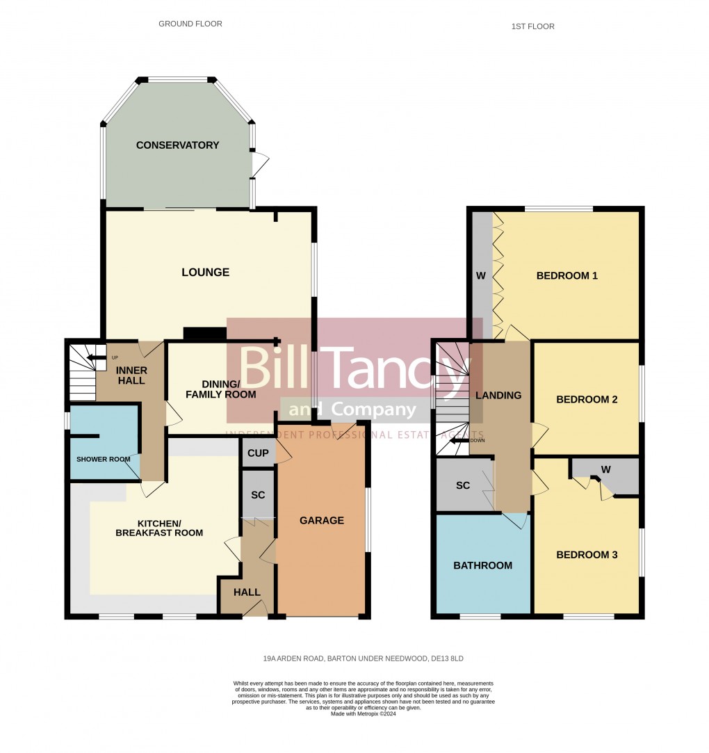 Floorplan for Barton under Needwood, Burton-on-Trent, Staffordshire