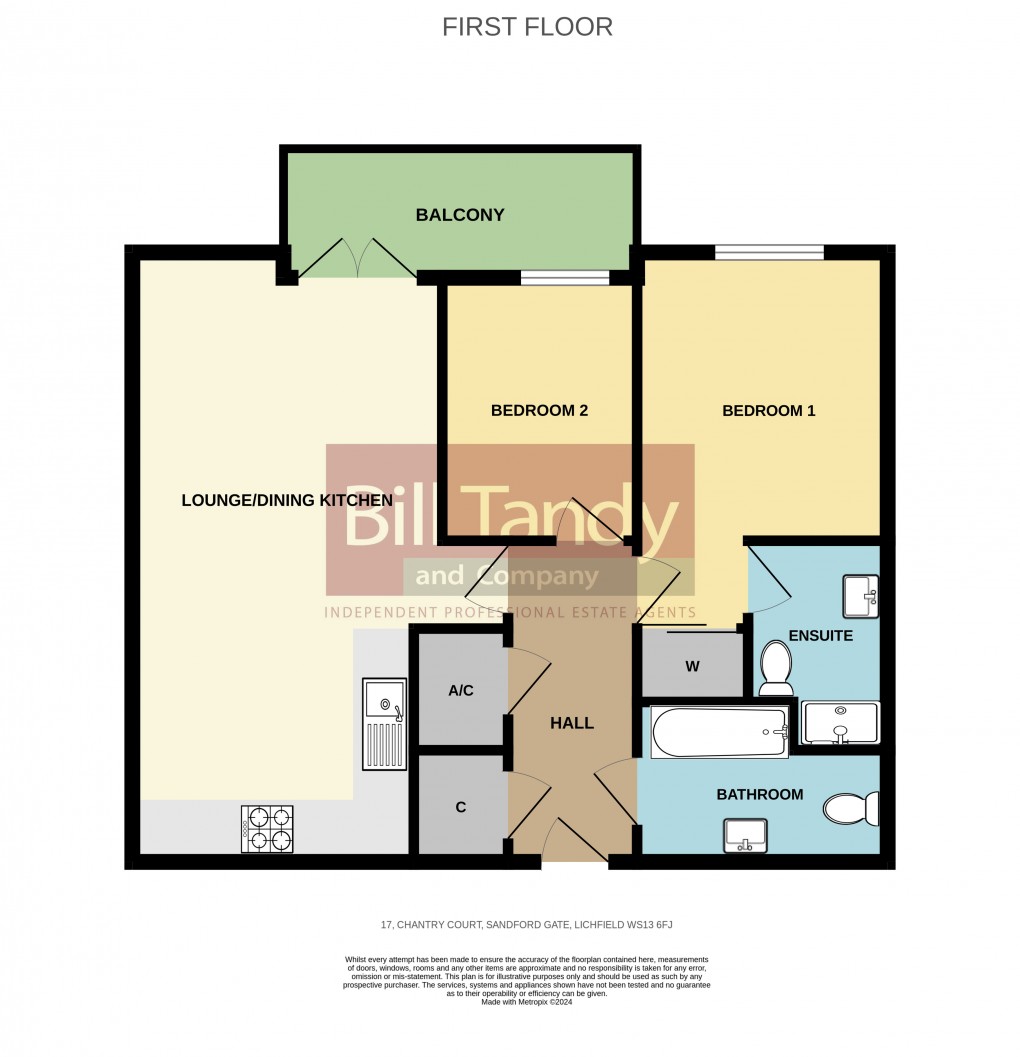 Floorplan for Sandford Gate, Lichfield, Staffordshire