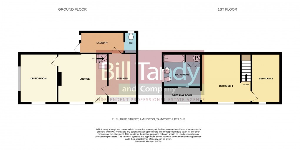 Floorplan for Sharpe Street, Tamworth, Staffordshire