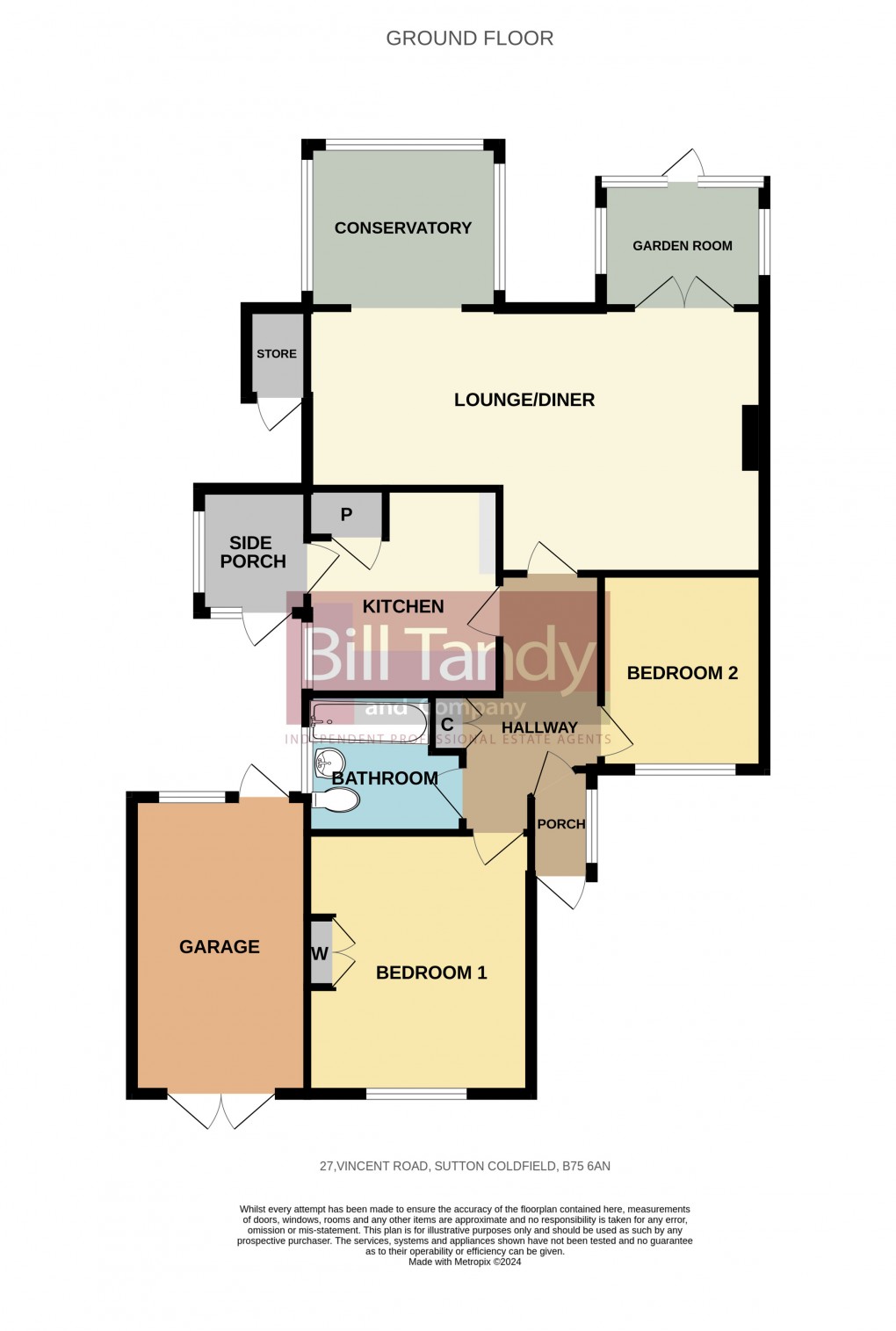 Floorplan for Vincent Road, Sutton Coldfield