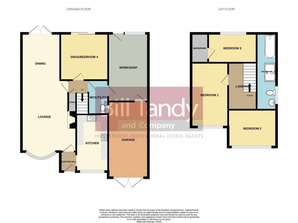 Floorplan for Leafenden Avenue, Burntwood, Staffordshire