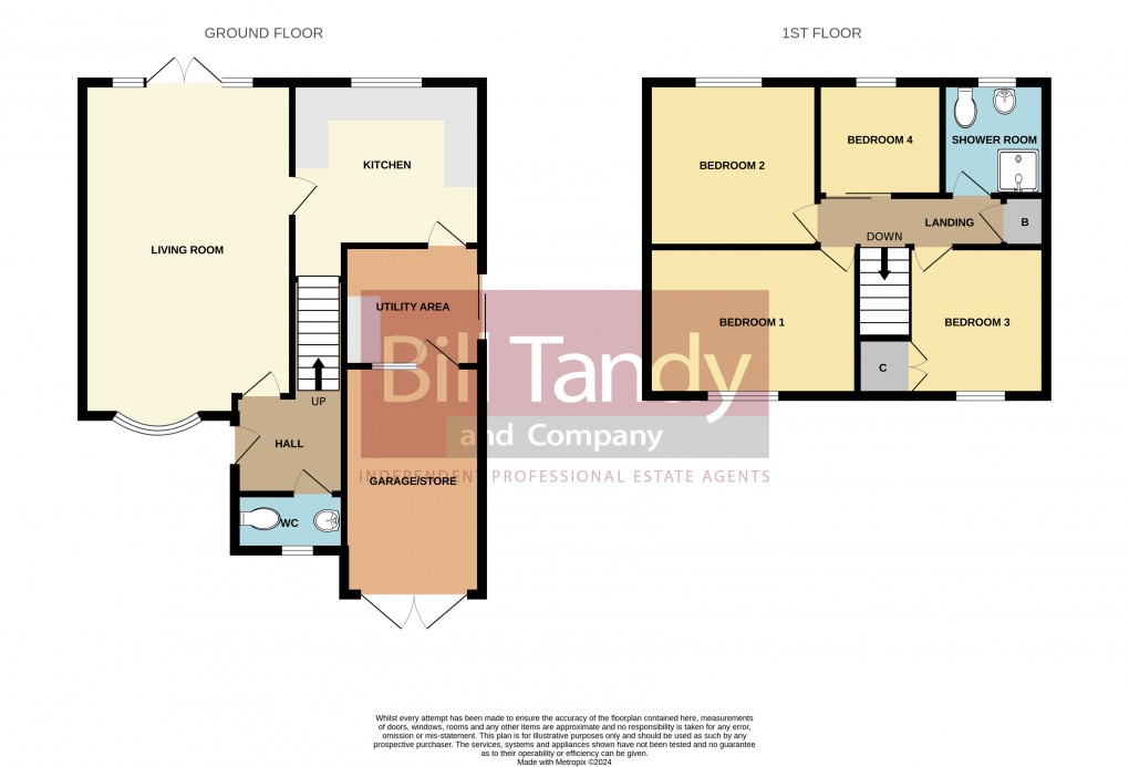 Floorplan for Anson Close, Burntwood, Staffordshire