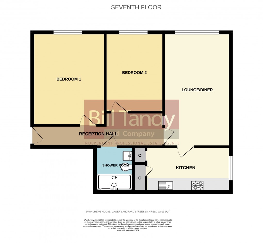 Floorplan for Lower Sandford Street, Lichfield, Staffordshire