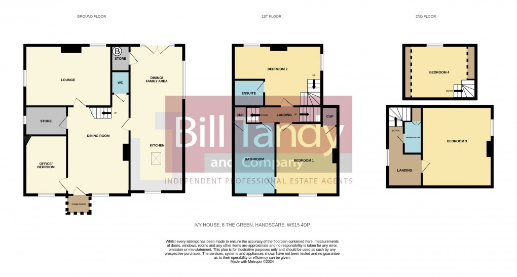 Floorplan for The Green, Handsacre, Rugeley, Staffordshire