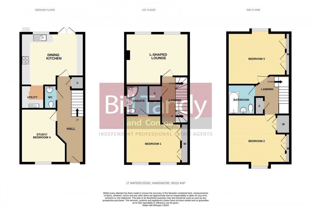 Floorplan for Handsacre, Rugeley, Staffordshire