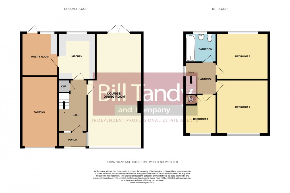 Floorplan for Shenstone Wood End, Lichfield, Staffordshire