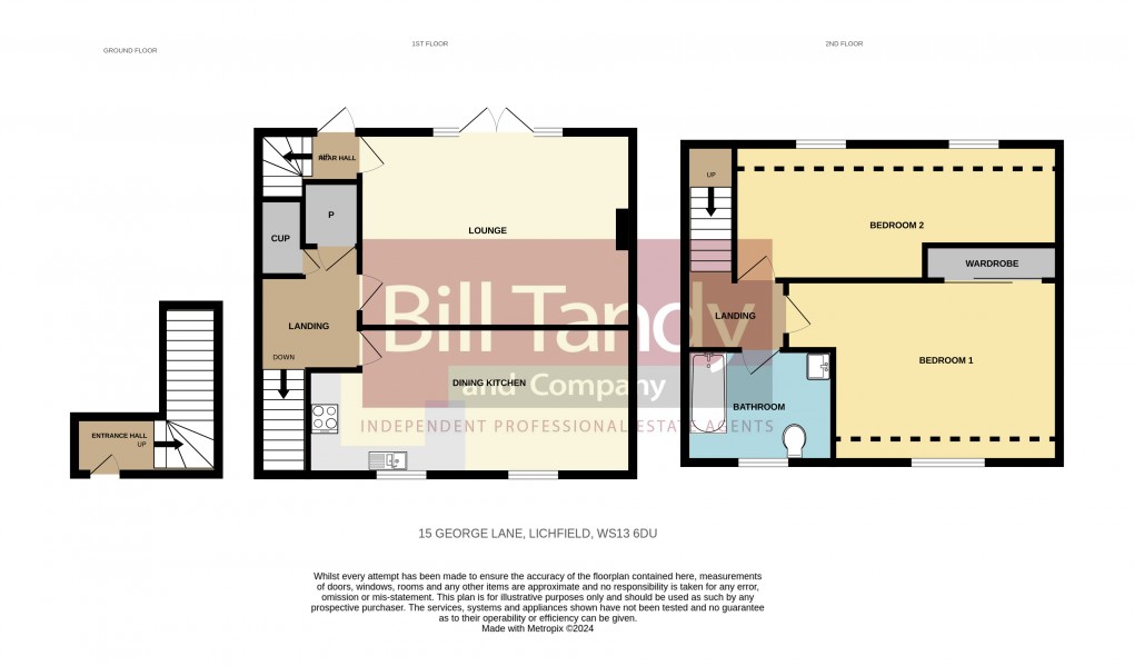 Floorplan for George Lane, Lichfield, Staffordshire