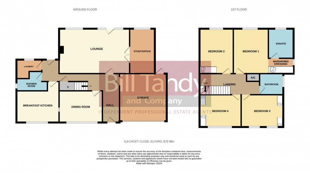 Floorplan for Elford, Tamworth, Staffordshire