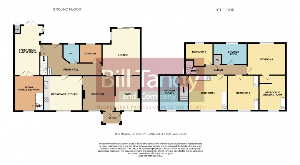 Floorplan for Little Hay, Lichfield, Staffordshire