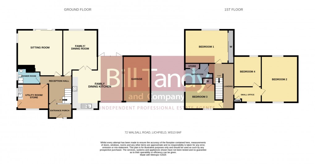 Floorplan for Walsall Road, Lichfield, Staffordshire
