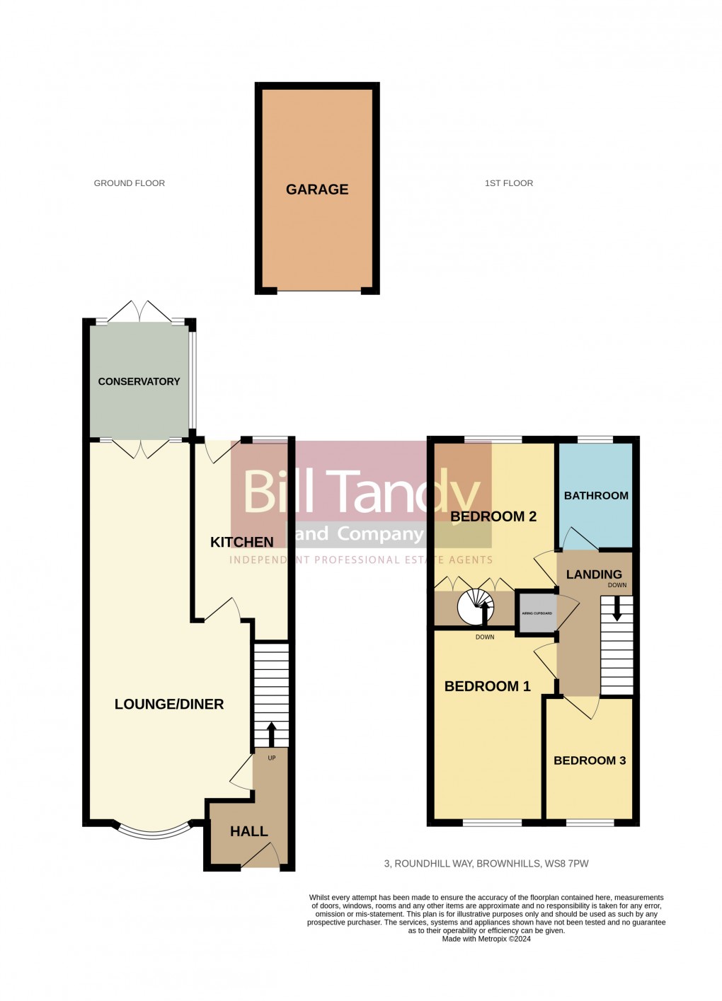 Floorplan for Brownhills, Walsall, West Midlands