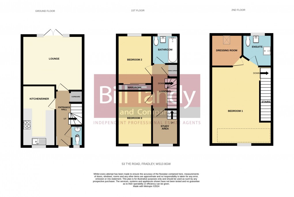 Floorplan for Fradley, Lichfield, Staffordshire