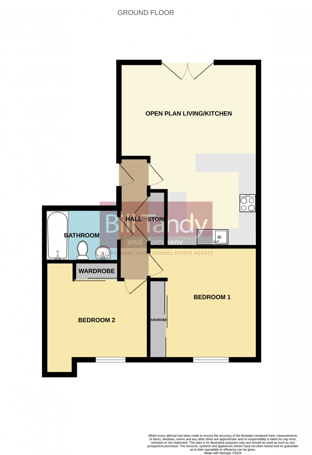 Floorplan for Heath Hayes, Cannock, Staffordshire