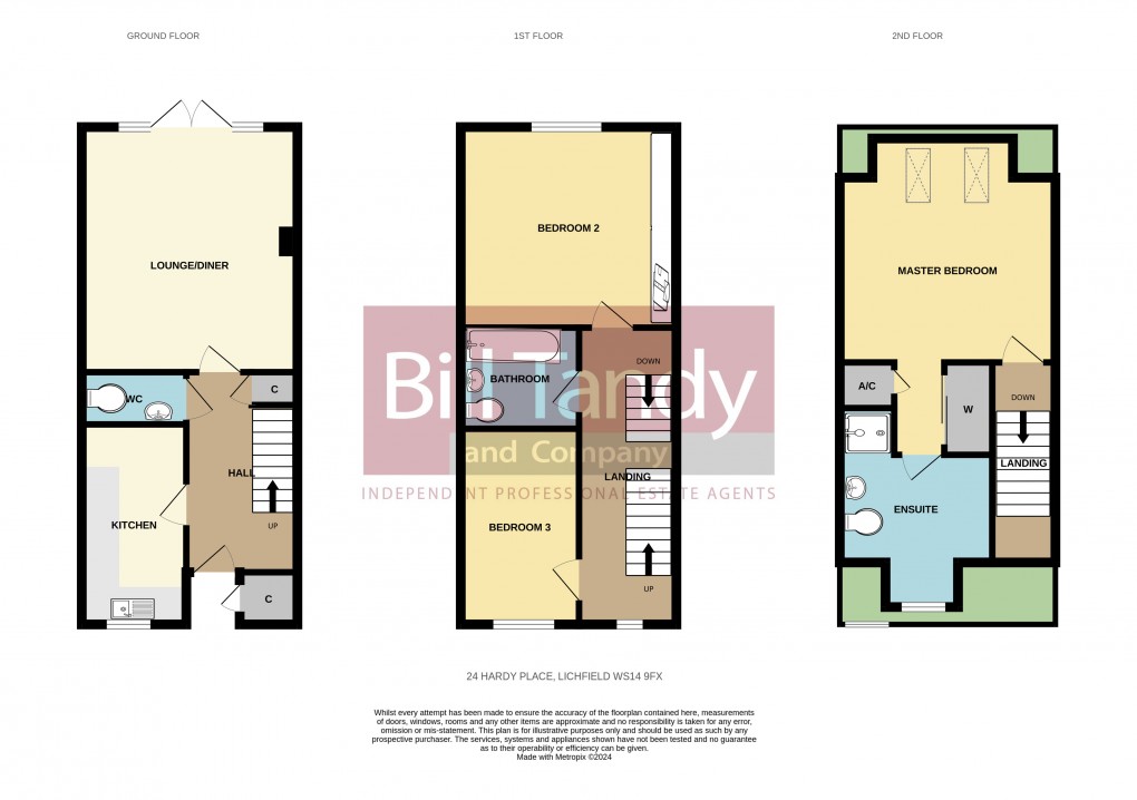 Floorplan for Hardy Place, Lichfield, Staffordshire