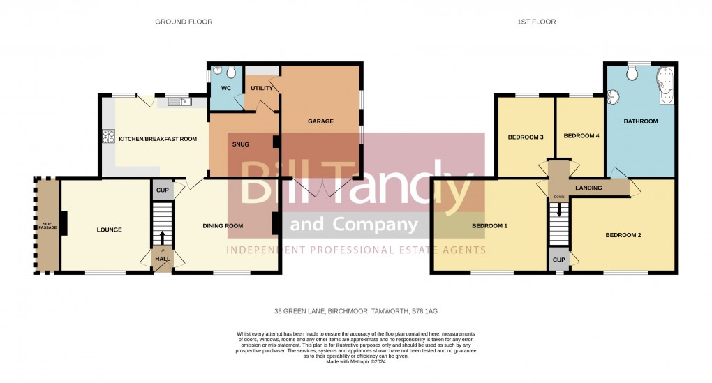 Floorplan for Birchmoor, Tamworth, Staffordshire