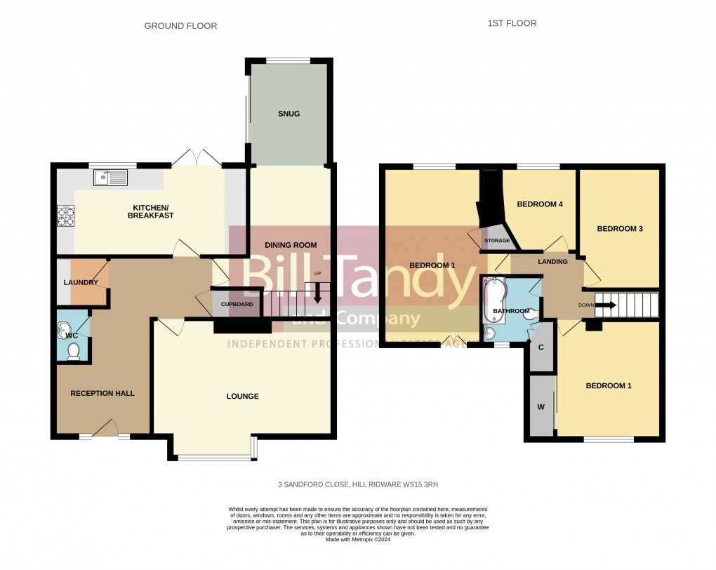 Floorplan for Hill Ridware, Rugeley, Staffordshire