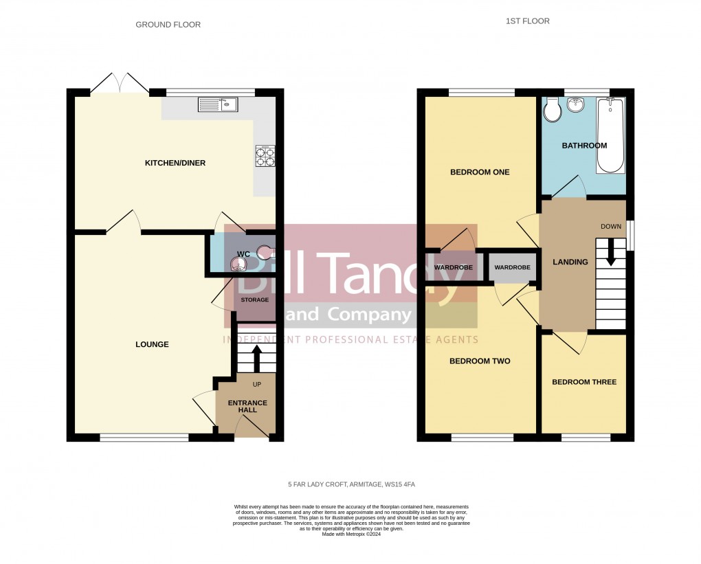 Floorplan for Armitage, Rugeley, Staffordshire