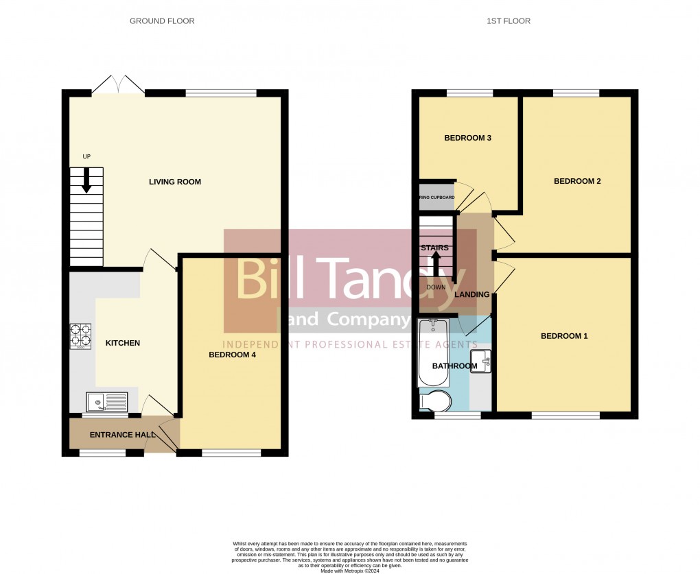 Floorplan for Manor Rise, Burntwood, Staffordshire