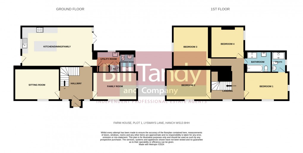 Floorplan for Hanch, Lichfield, Staffordshire