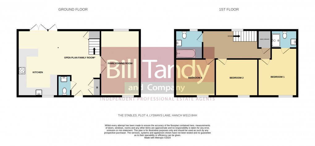 Floorplan for Hanch, Lichfield, Staffordshire