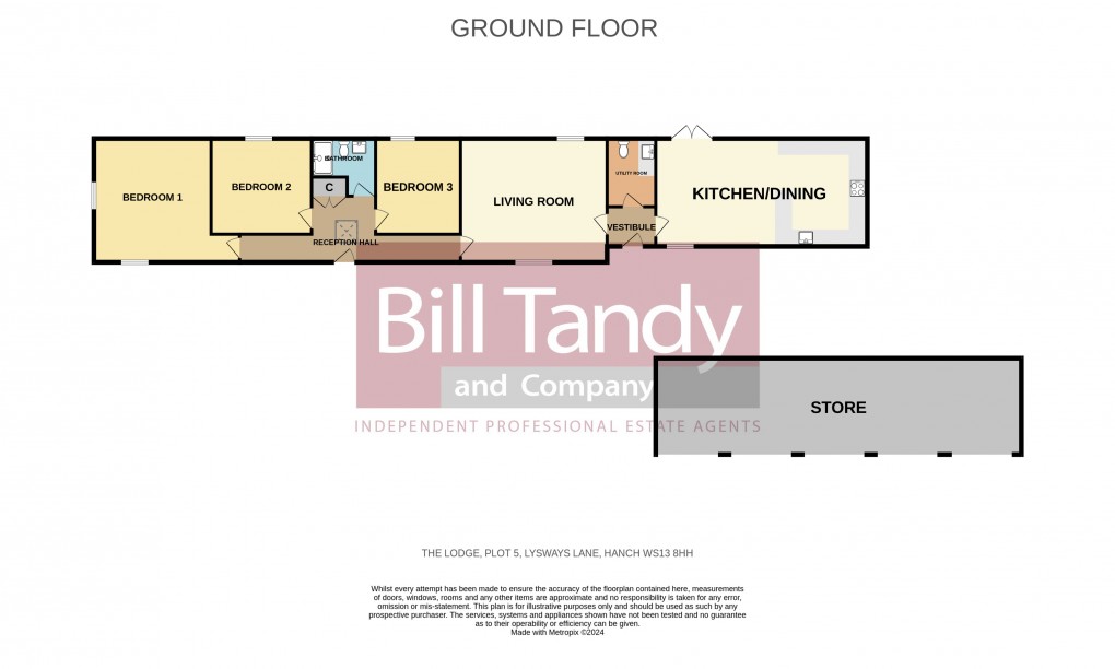 Floorplan for Hanch, Lichfield, Staffordshire