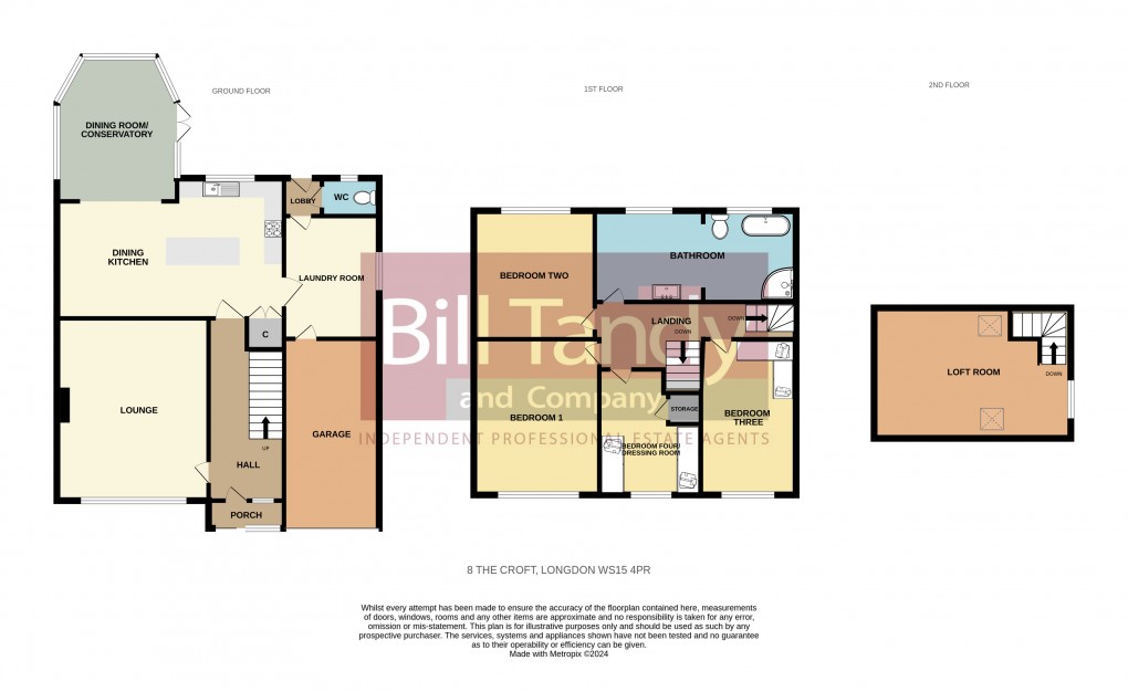 Floorplan for Longdon, Rugeley, Staffordshire