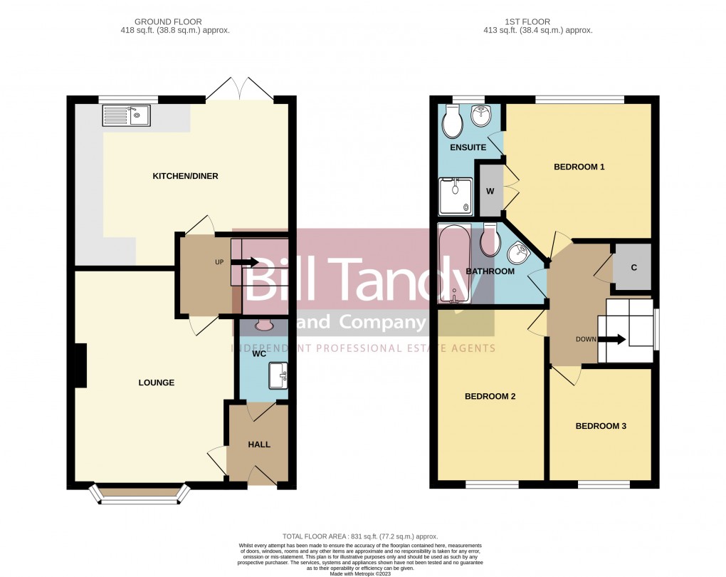 Floorplan for Curlew Drive, Brownhills, West Midlands