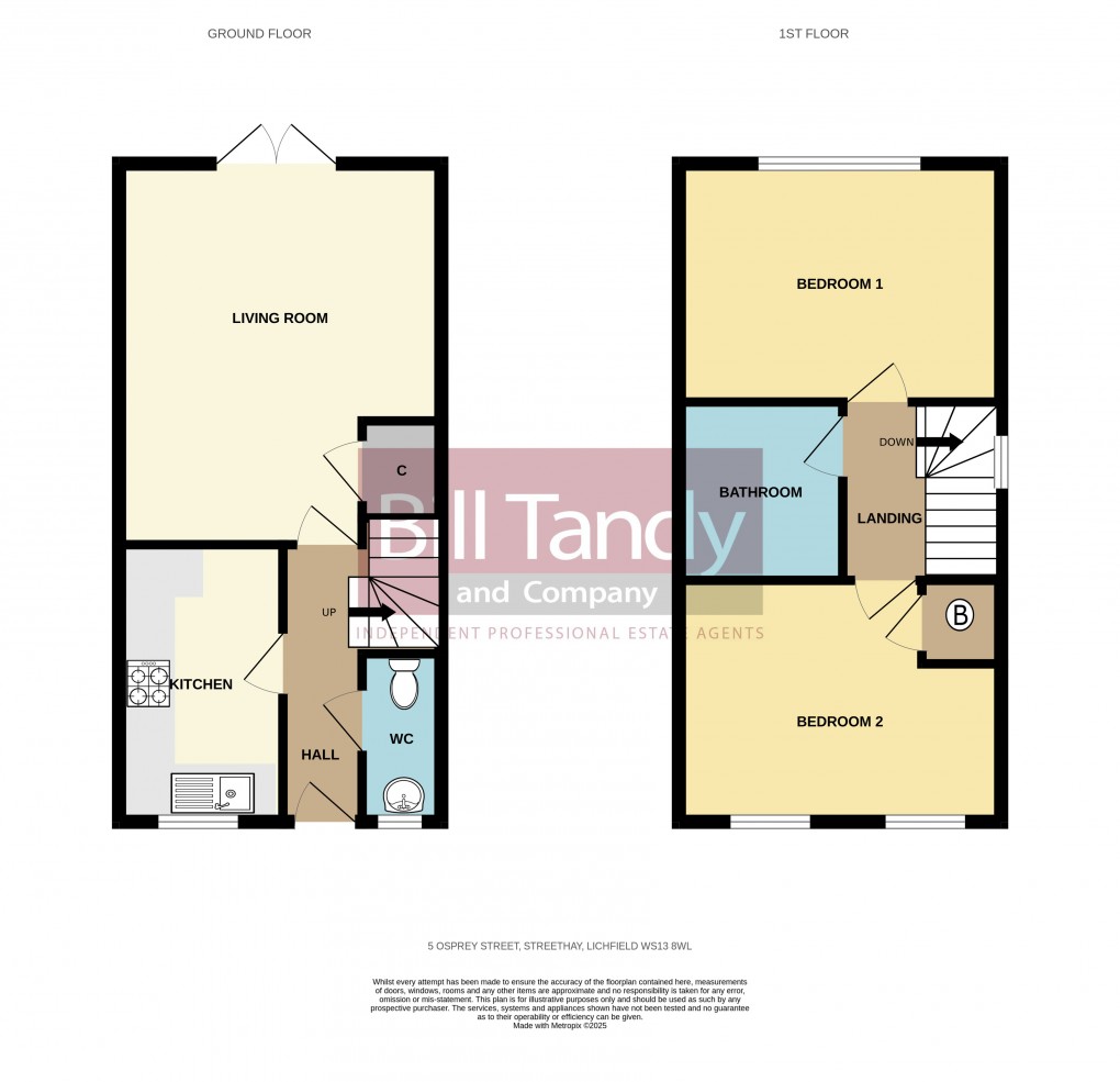 Floorplan for Streethay, Lichfield, Staffordshire