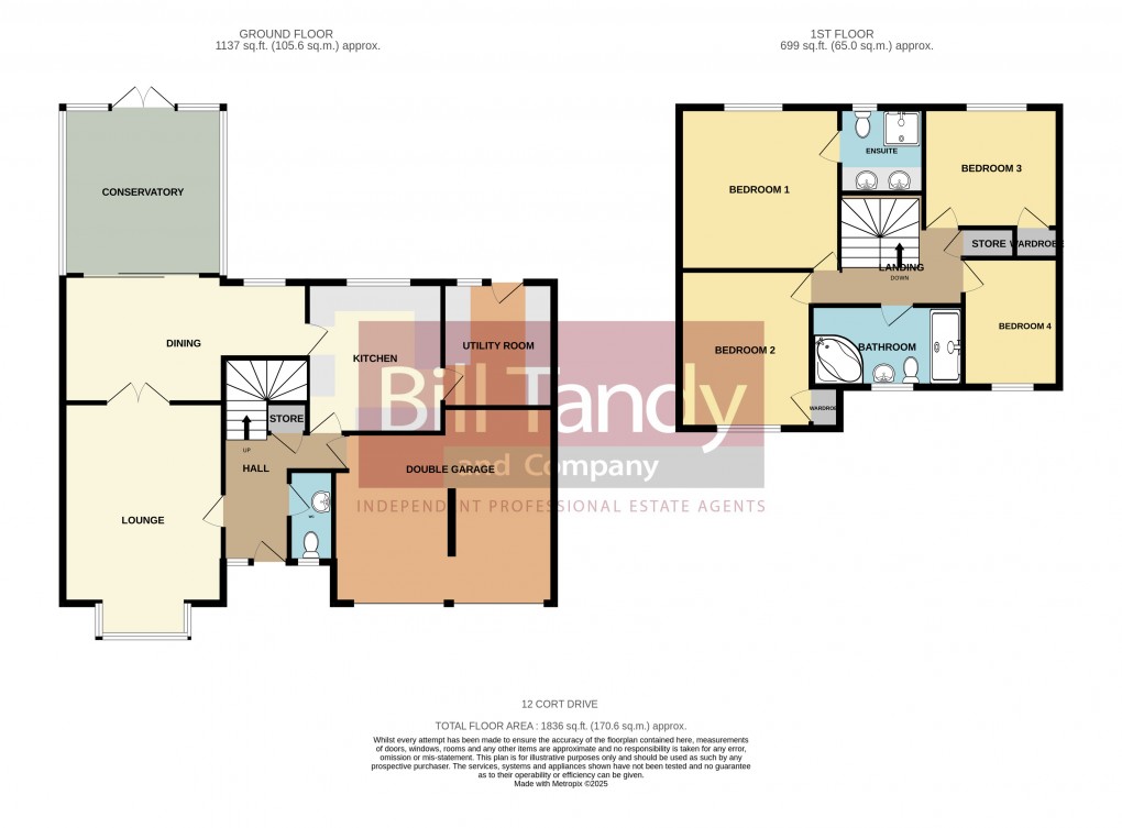 Floorplan for Cort Drive, Burntwood, Staffordshire