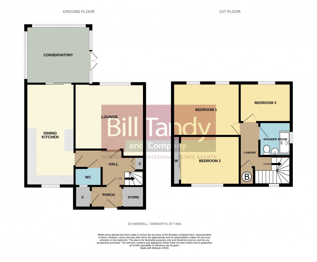 Floorplan for Harebell, Tamworth, Staffordshire