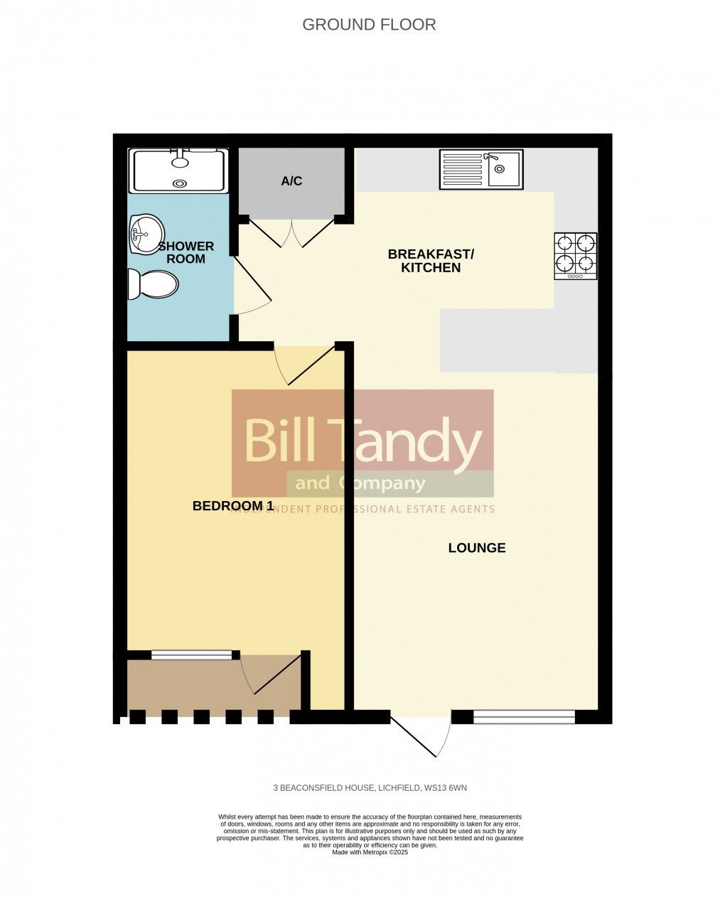 Floorplan for Sandford Street, Lichfield, Staffordshire