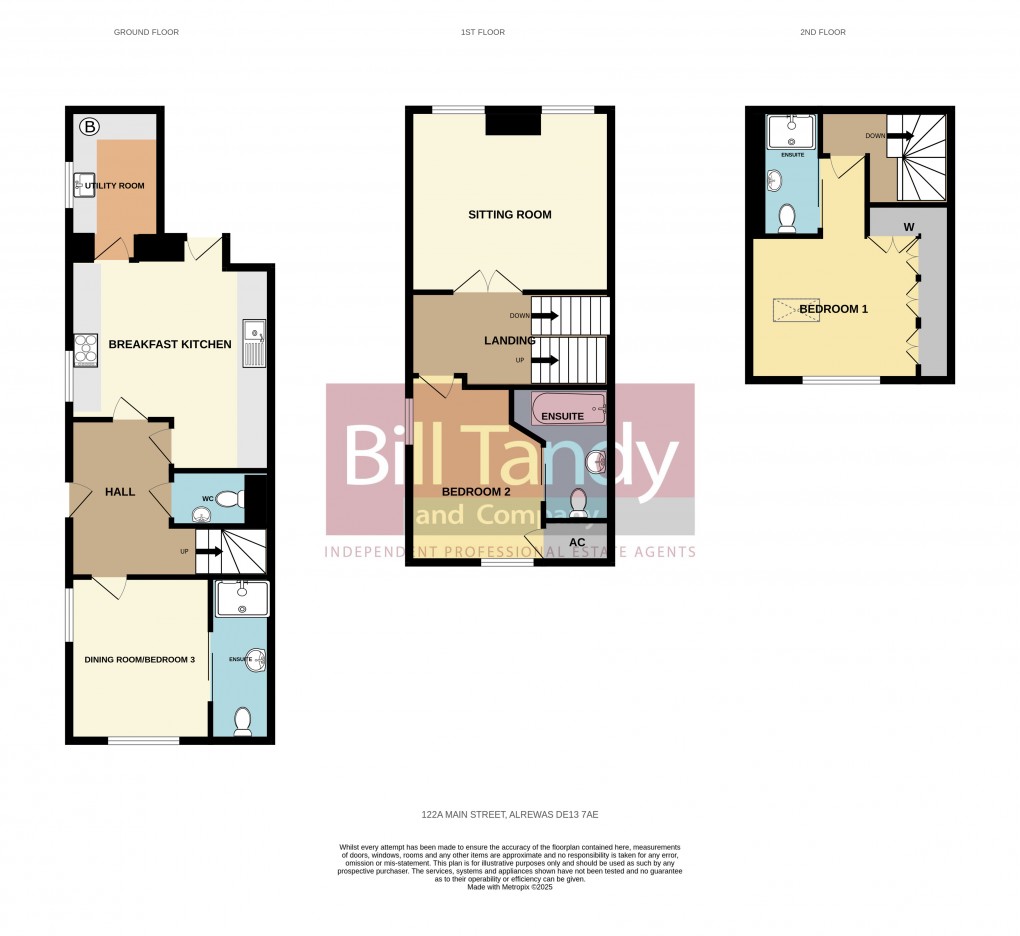 Floorplan for Alrewas, Burton-on-Trent, Staffordshire