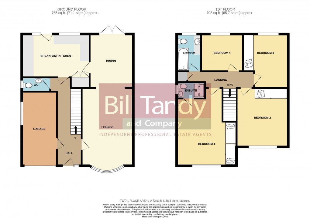 Floorplan for St Peters Road, Burntwood, Staffordshire