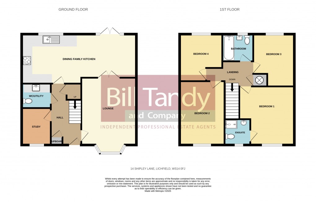 Floorplan for Shipley Lane, Lichfield, Staffordshire