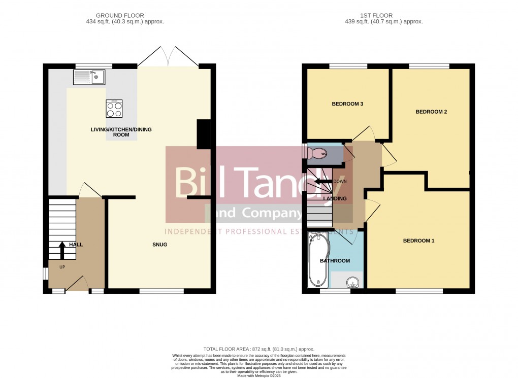 Floorplan for Norton Canes, Cannock, Staffordshire