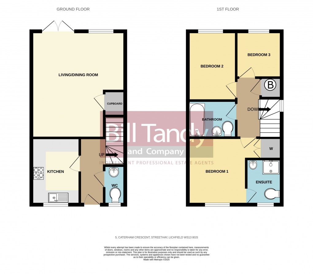 Floorplan for Streethay, Lichfield, Staffordshire