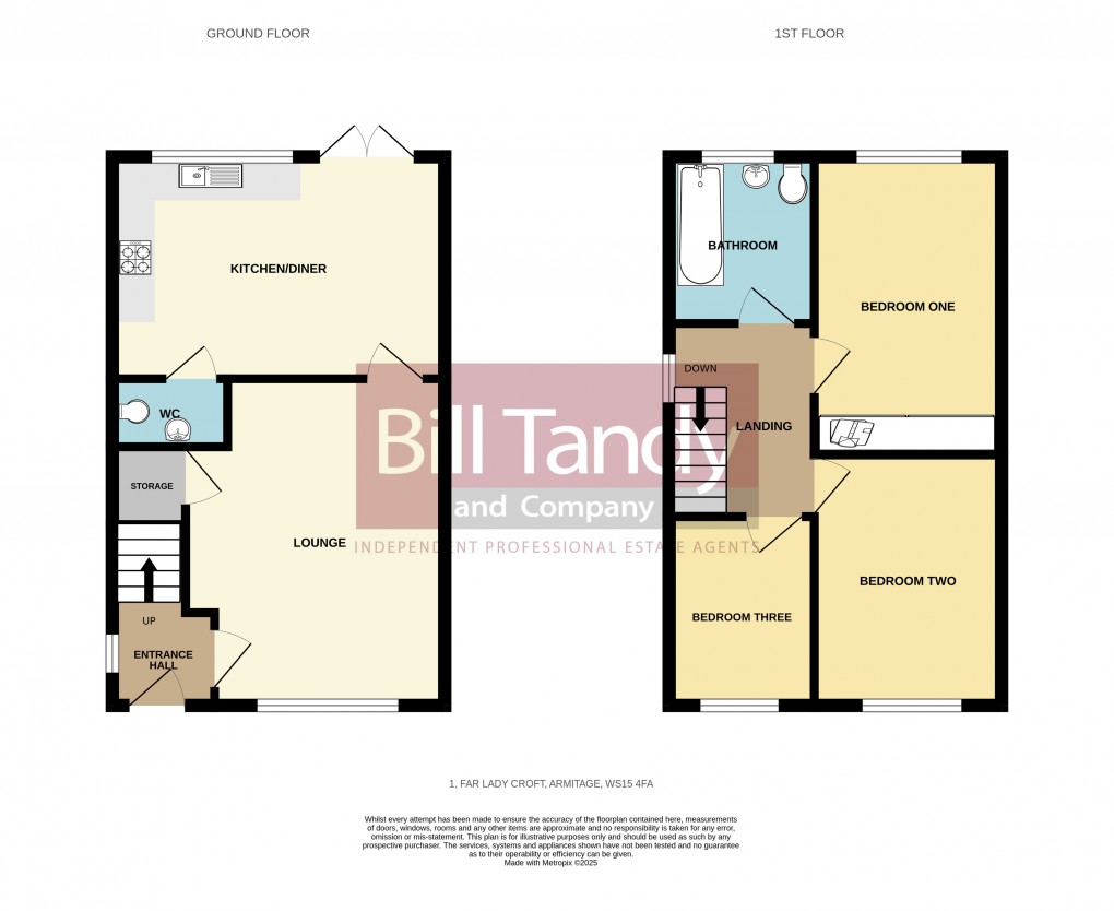 Floorplan for Armitage, Rugeley, Staffordshire